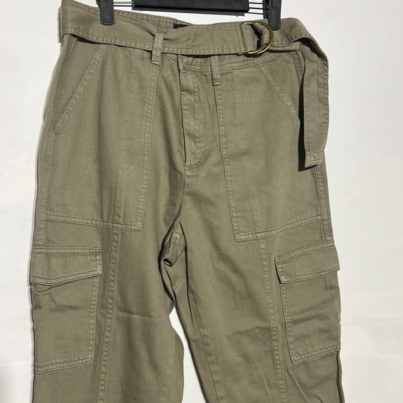 Banana Republic Utility High Rise Cargo Pants Surplus Green Size 10 - Picture 4 of 14